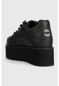 Buffalo sneakersy 1330-6 kolor czarny 1633034. Zapięcie: sznurówki. Kolor: czarny. Obcas: na platformie #3
