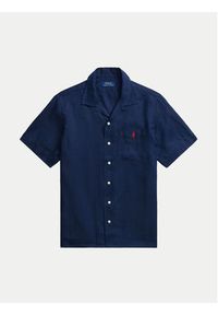 Polo Ralph Lauren Koszula 710938425006 Granatowy Classic Fit. Typ kołnierza: polo. Kolor: niebieski. Materiał: len