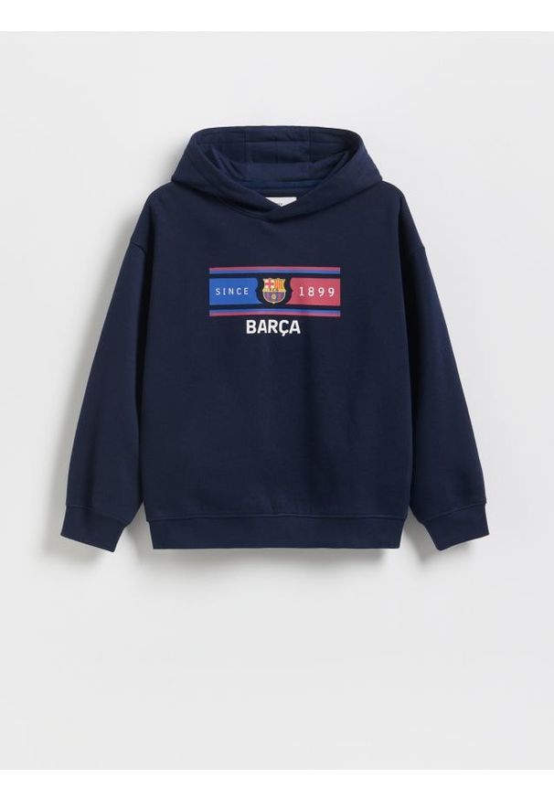 Reserved - Bluza FC BARCELONA - granatowy. Kolor: niebieski. Materiał: bawełna, dzianina