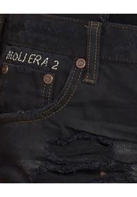 ONETEASPOON - Spodenki Black Van KOLEKCJA LIMITOWANA. Stan: obniżony. Kolor: czarny. Materiał: jeans. Wzór: aplikacja #6