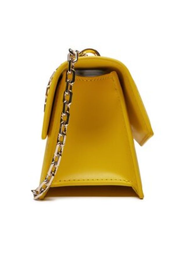 Patrizia Pepe Torebka 2B0032/L061-Y447 Żółty. Kolor: żółty. Materiał: skórzane