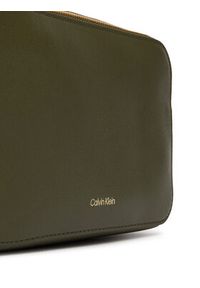 Calvin Klein Torebka Foil Logo Elongated Camera Bag LV04F3276G Zielony. Kolor: zielony. Materiał: skórzane #4