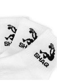 Shaq Zestaw 3 par niskich skarpet unisex SHQ-MB-002-AW24 Biały. Kolor: biały. Materiał: syntetyk