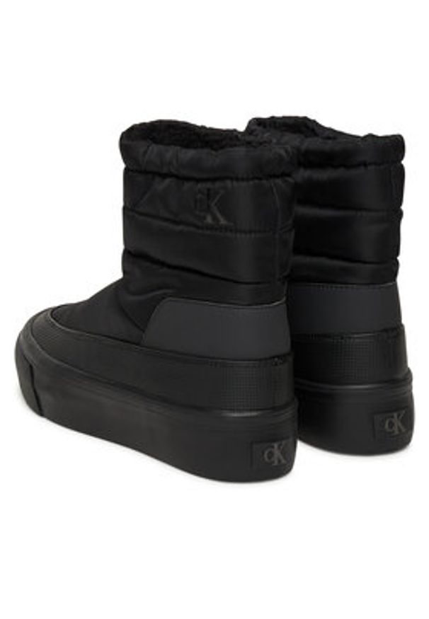 Calvin Klein Śniegowce Vulc Flatf Snowboot Nylon Mix Mg YW0YW01977 Czarny. Kolor: czarny. Materiał: materiał