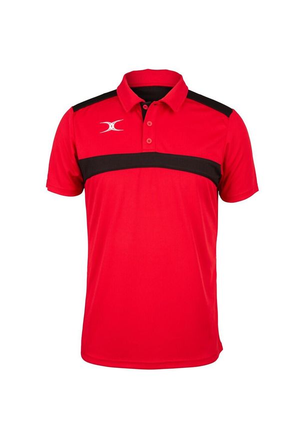 GILBERT - Dziecięca koszulka polo Gilbert Photon. Typ kołnierza: polo. Kolor: wielokolorowy, czarny, czerwony