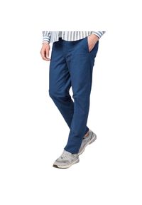 SERGE BLANCO - Spodnie chino Serge Blanco 702. Kolor: niebieski. Materiał: dresówka #1