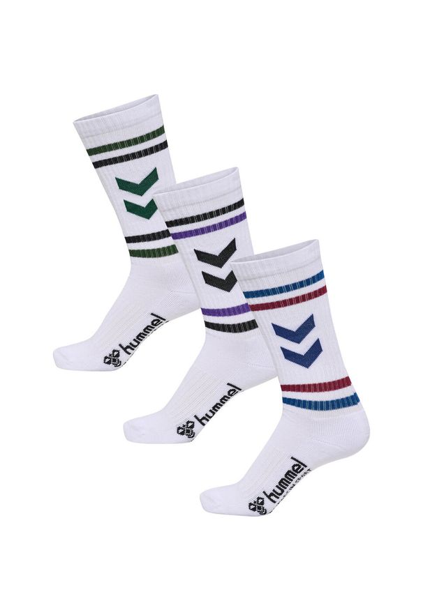 Skarpetki Hummel Retro (x3). Kolor: wielokolorowy, biały