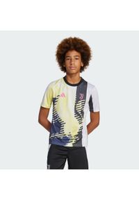 Adidas - Koszulka prematch dla dzieci Juventus Turin 2024/25. Kolor: czarny, niebieski, zielony, wielokolorowy. Sport: piłka nożna