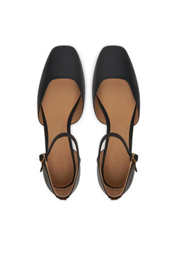 Lauren Ralph Lauren - LAUREN RALPH LAUREN Półbuty Emelie 802961793001 Czarny. Kolor: czarny. Materiał: skóra