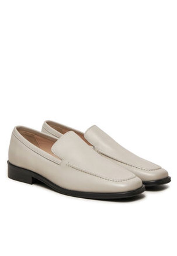 Calvin Klein Lordsy HW0HW02432 Beżowy. Kolor: beżowy. Materiał: skóra