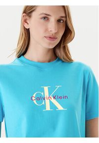 Calvin Klein Jeans T-Shirt Hero Classic LV047B865G Niebieski Regular Fit. Kolor: niebieski. Materiał: bawełna #4