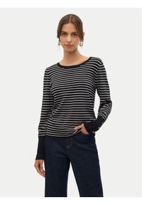 Vero Moda Sweter Dory 10309308 Czarny Regular Fit. Kolor: czarny. Materiał: wiskoza