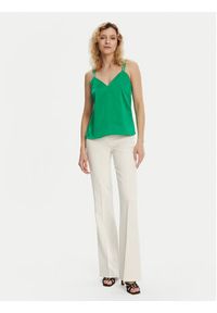 Morgan Top 242-OLAFI Zielony Slim Fit. Kolor: zielony. Materiał: syntetyk