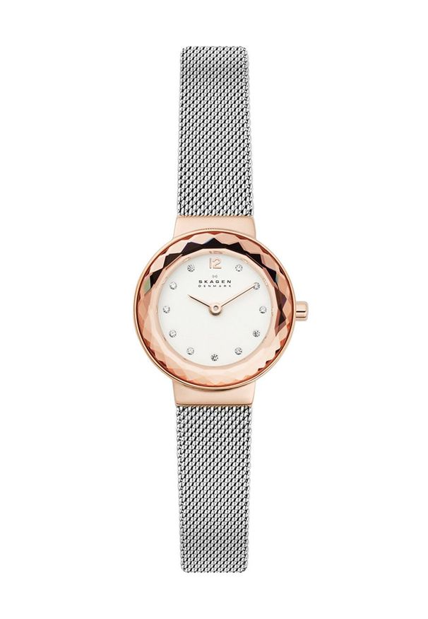 Skagen - Zegarek SKW1112. Kolor: srebrny. Materiał: materiał