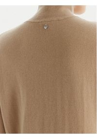 BOSS Golf C_Faghettini 50551356 Beżowy Regular Fit. Typ kołnierza: golf. Kolor: beżowy. Materiał: bawełna #5