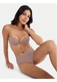 Triumph Biustonosz z fiszbiną Body Make-Up Illusion 10226401 Brązowy. Kolor: brązowy. Materiał: syntetyk #5