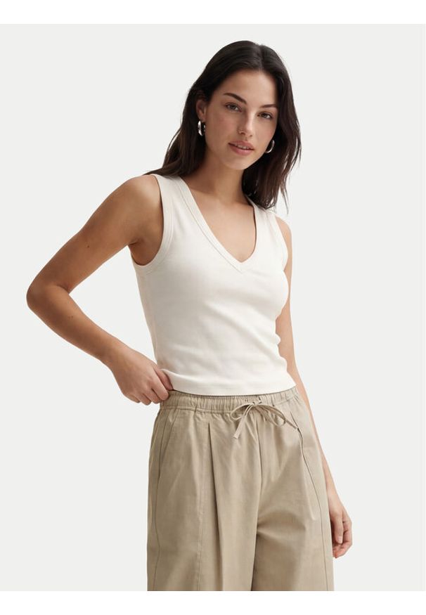 Vero Moda Top Chloe 10342916 Biały Regular Fit. Kolor: biały. Materiał: bawełna