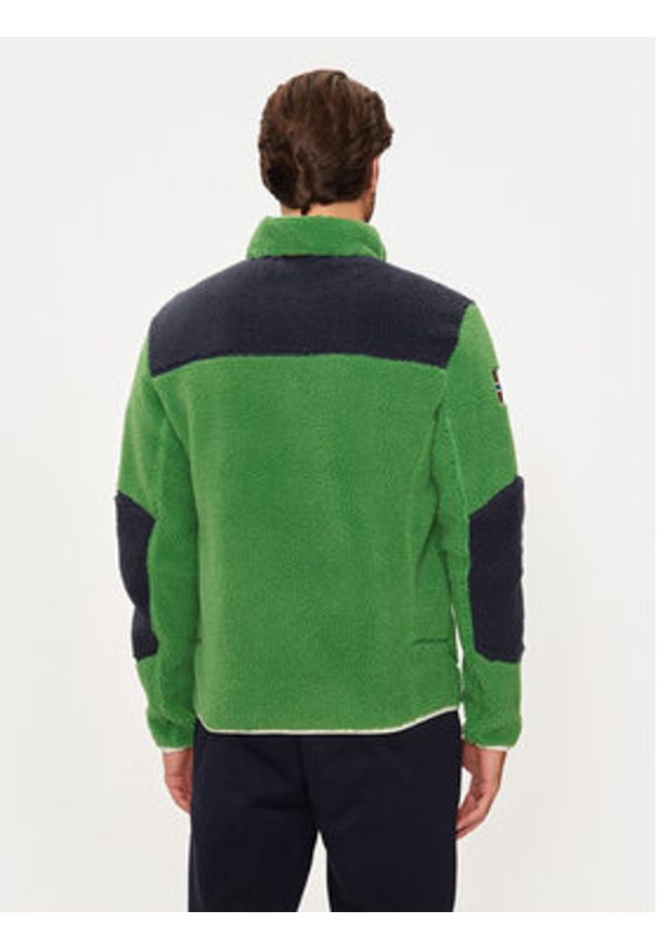 Napapijri Polar Yupik NP0A4GNT Zielony Regular Fit. Kolor: zielony. Materiał: syntetyk
