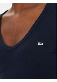 Tommy Jeans Bluzka Essential DW0DW17990 Granatowy Slim Fit. Kolor: niebieski. Materiał: bawełna #2