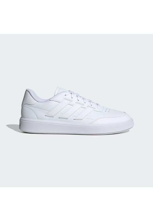 Adidas - Buty Courtblock. Okazja: na co dzień. Kolor: biały. Sport: turystyka piesza