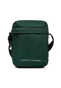 TOMMY HILFIGER - Tommy Hilfiger Saszetka Th Skyline Mini Reporter AM0AM11790 Zielony. Kolor: zielony. Materiał: materiał