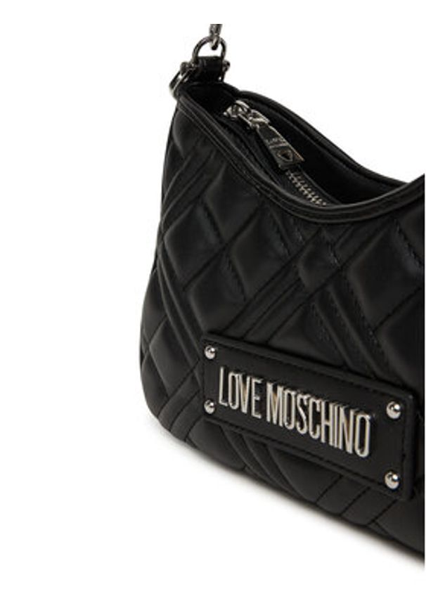 Love Moschino - LOVE MOSCHINO Torebka JC4152PP1NLA000B Czarny. Kolor: czarny. Materiał: skórzane