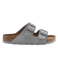 Klapki dla dorosłych Birkenstock Arizona Stone Coin. Kolor: szary. Materiał: materiał, syntetyk. Szerokość cholewki: normalna. Sport: turystyka piesza