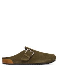 Pepe Jeans Klapki Corby Clog M PMS90123 Khaki. Kolor: brązowy. Materiał: skóra, zamsz #1
