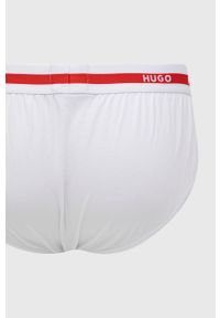 Hugo - HUGO slipy (2-pack) męskie kolor biały. Kolor: biały