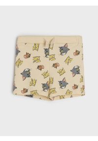 Sinsay - Szorty Tom i Jerry - kremowy. Kolor: kremowy