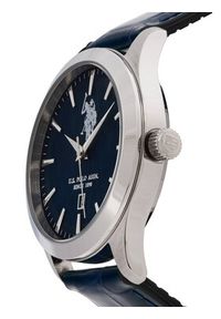 U.S. Polo Assn. Zegarek Yale USP7371BL Niebieski. Kolor: niebieski. Materiał: skóra #4