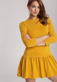 Renee - Żółta Sukienka Lamelirea. Kolor: żółty #3