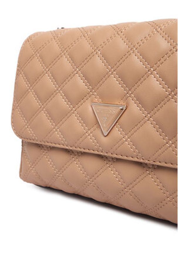 Guess Torebka Giully II HWQG96 73200 Beżowy. Kolor: beżowy. Materiał: skórzane