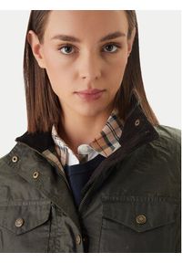 Barbour Kurtka przejściowa Summer Sapper Wax LWX1536OL51 Zielony Regular Fit. Kolor: zielony. Materiał: bawełna #2