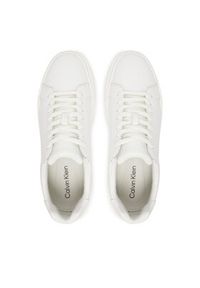 Calvin Klein Sneakersy Chunky Cupsole Laceup Lth YM0YM01344 Biały. Kolor: biały. Materiał: skóra #2