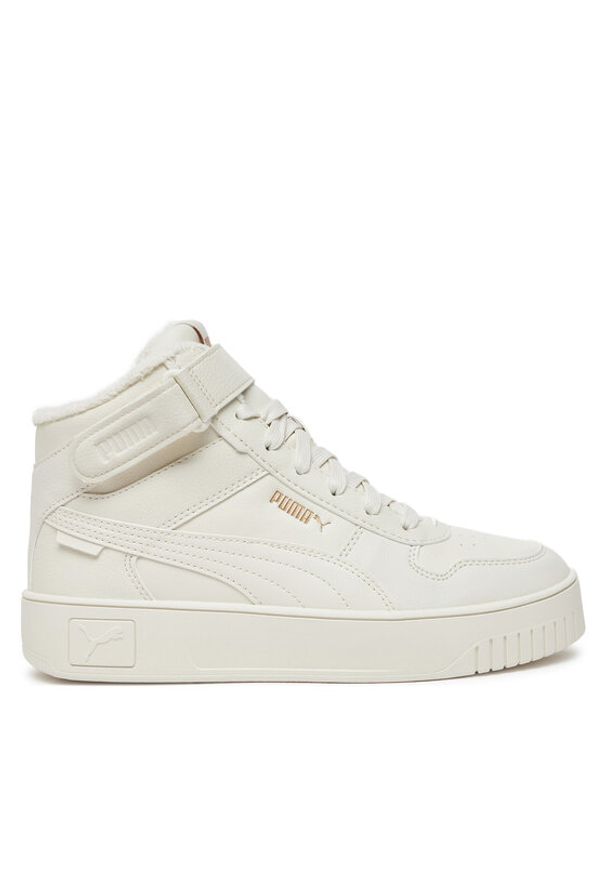 Puma Sneakersy Carina Street Mid Wtr 398050 02 Écru. Materiał: skóra