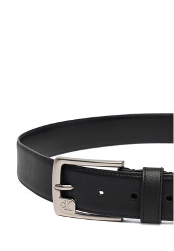 Calvin Klein Pasek Męski Ssnl Mono Frame Buckle 35Mm LV04D7040G Czarny. Kolor: czarny. Materiał: skóra