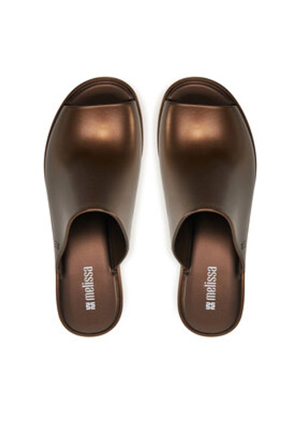 melissa - Melissa Klapki Melissa Mule Hype Metallic Ad 36497 Brązowy. Kolor: brązowy
