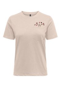 only - ONLY T-Shirt Polly 15317989 Różowy Regular Fit. Kolor: różowy. Materiał: bawełna #3