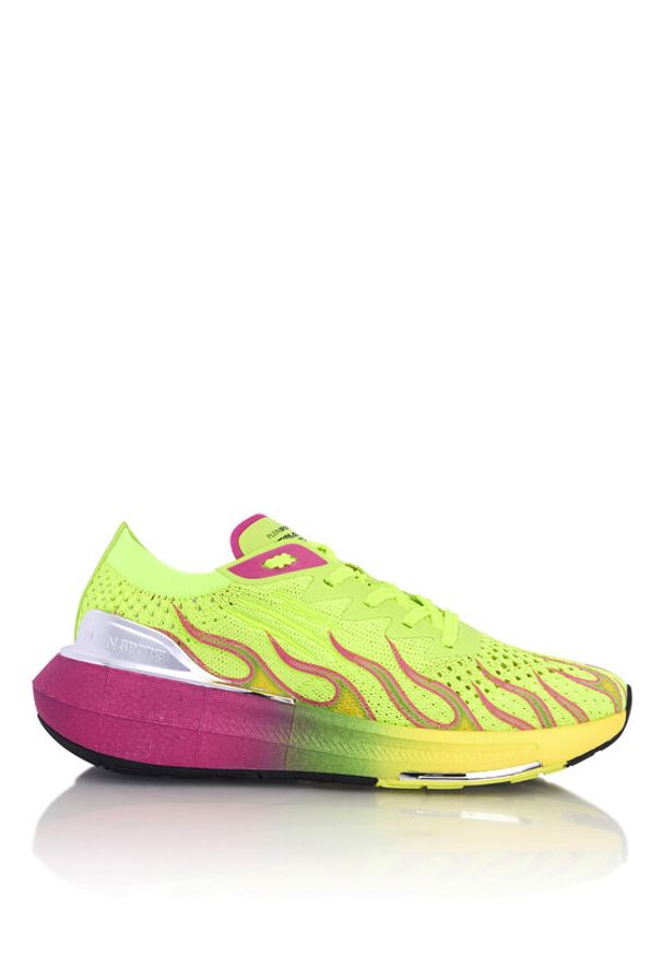 Plein Sport Sneakersy SAFS USC0928 STE003N Żółty. Kolor: żółty. Materiał: materiał