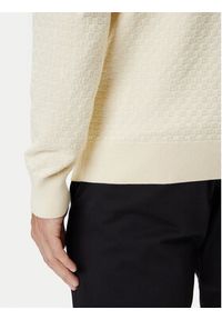 GANT - Gant Sweter 8030261 Beżowy Regular Fit. Kolor: beżowy. Materiał: bawełna #3