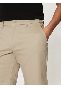Calvin Klein Szorty materiałowe K10K114071 Beżowy Slim Fit. Kolor: beżowy. Materiał: bawełna