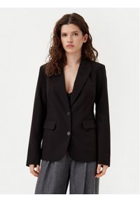 only - ONLY Marynarka Raven 15338389 Czarny Slim Fit. Kolor: czarny. Materiał: syntetyk #1