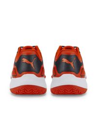 Puma - Calçado de padel HOMEM SOLARCOURT RCT VERMELHO. Zapięcie: sznurówki. Kolor: czerwony, niebieski, wielokolorowy. Materiał: materiał, tkanina, syntetyk. Szerokość cholewki: normalna. Sport: tenis