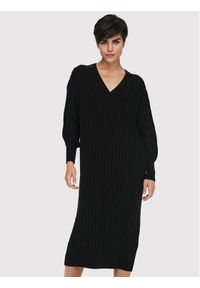 only - ONLY Sukienka dzianinowa New Tessa 15236372 Czarny Regular Fit. Kolor: czarny. Materiał: syntetyk