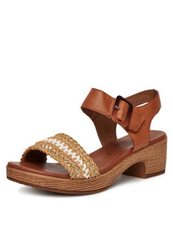 Remonte Sandały D0N58-22 Brązowy. Kolor: brązowy. Materiał: skóra