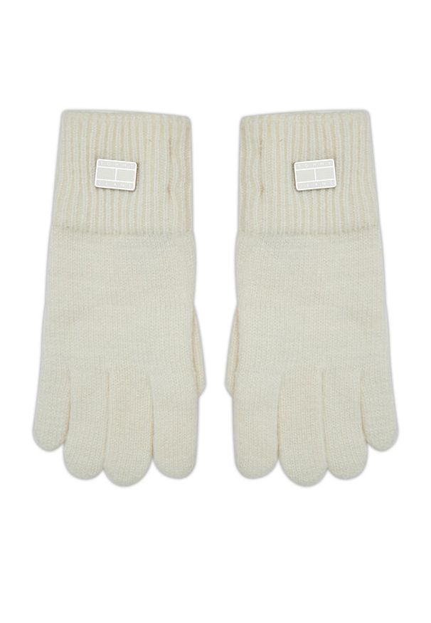 Tommy Jeans Rękawiczki Damskie Tjw Cosy Knit Gloves AW0AW15481 Écru. Materiał: bawełna