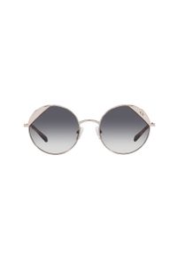 Armani Exchange Okulary przeciwsłoneczne damskie kolor srebrny. Kształt: okrągłe. Kolor: srebrny