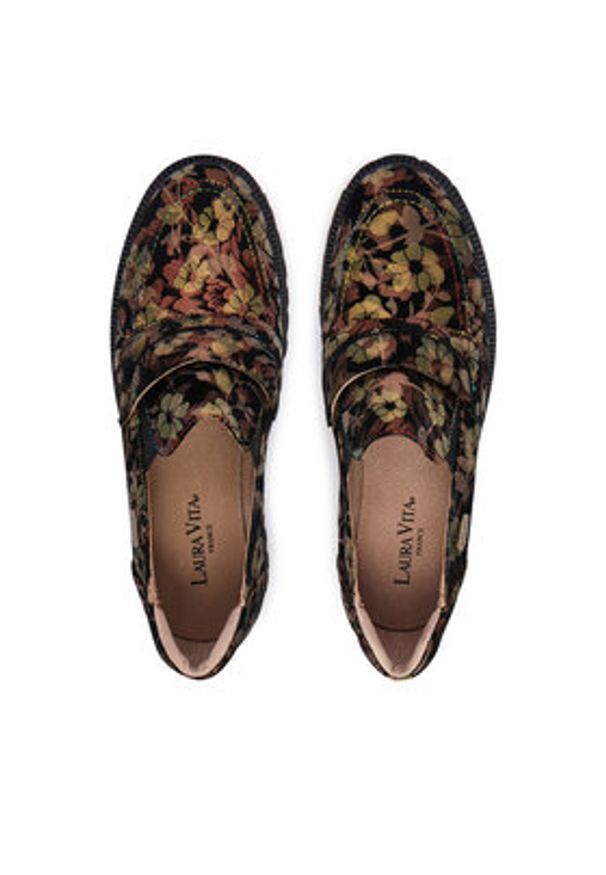 Laura Vita Loafersy Ifcigo 43 Kolorowy. Materiał: skóra. Wzór: kolorowy