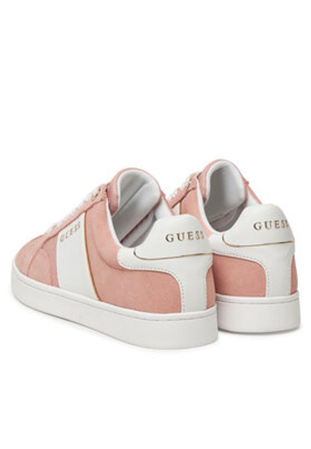Guess Sneakersy FLJRO6 SUE12 Różowy. Kolor: różowy. Materiał: skóra